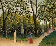 Henri Rousseau Luxembourg Gardens. Monument to Chopin oil